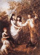 GAINSBOROUGH, Thomas The Marsham Children rdfg Spain oil painting artist
